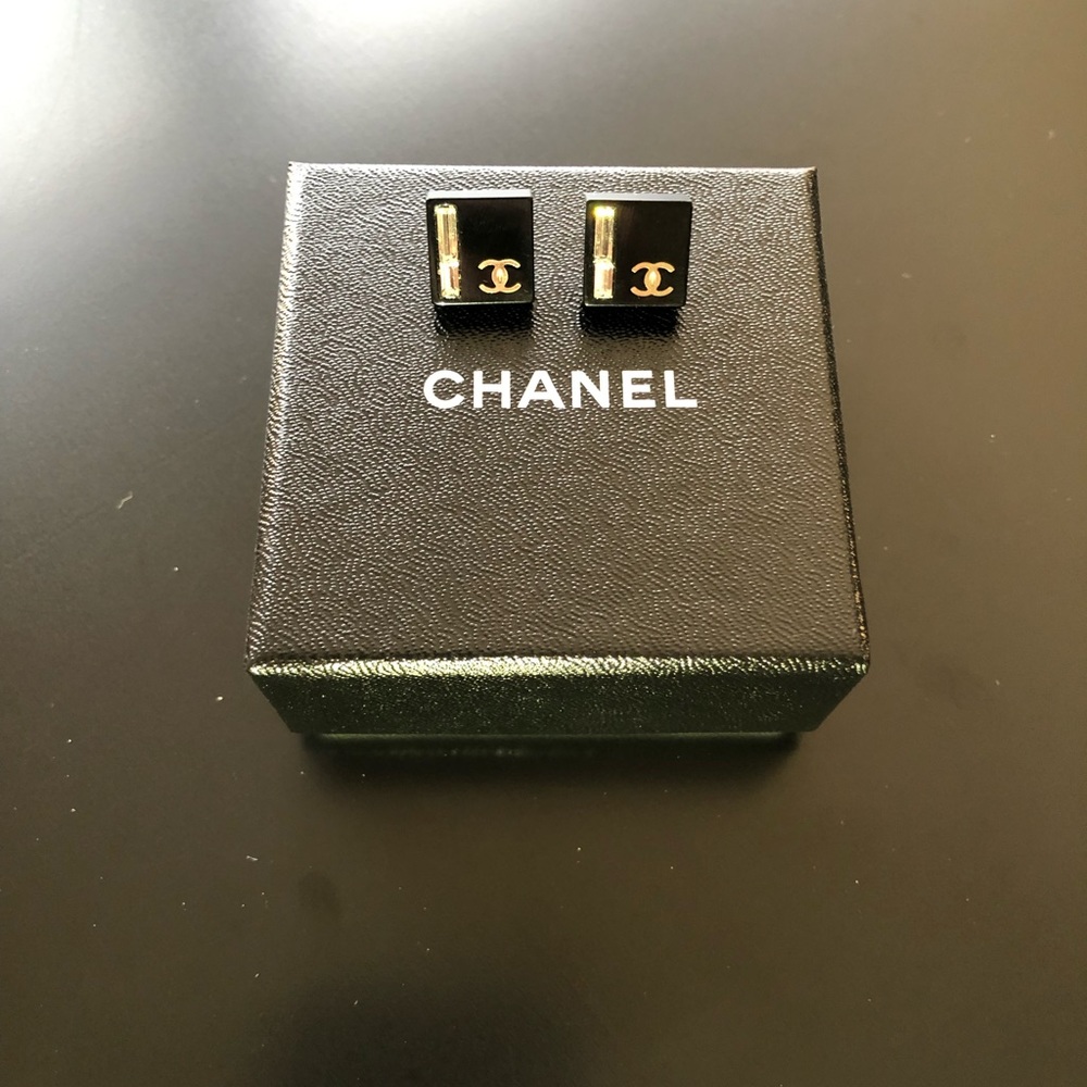 Chanel Faux Diamond Earrings with Box